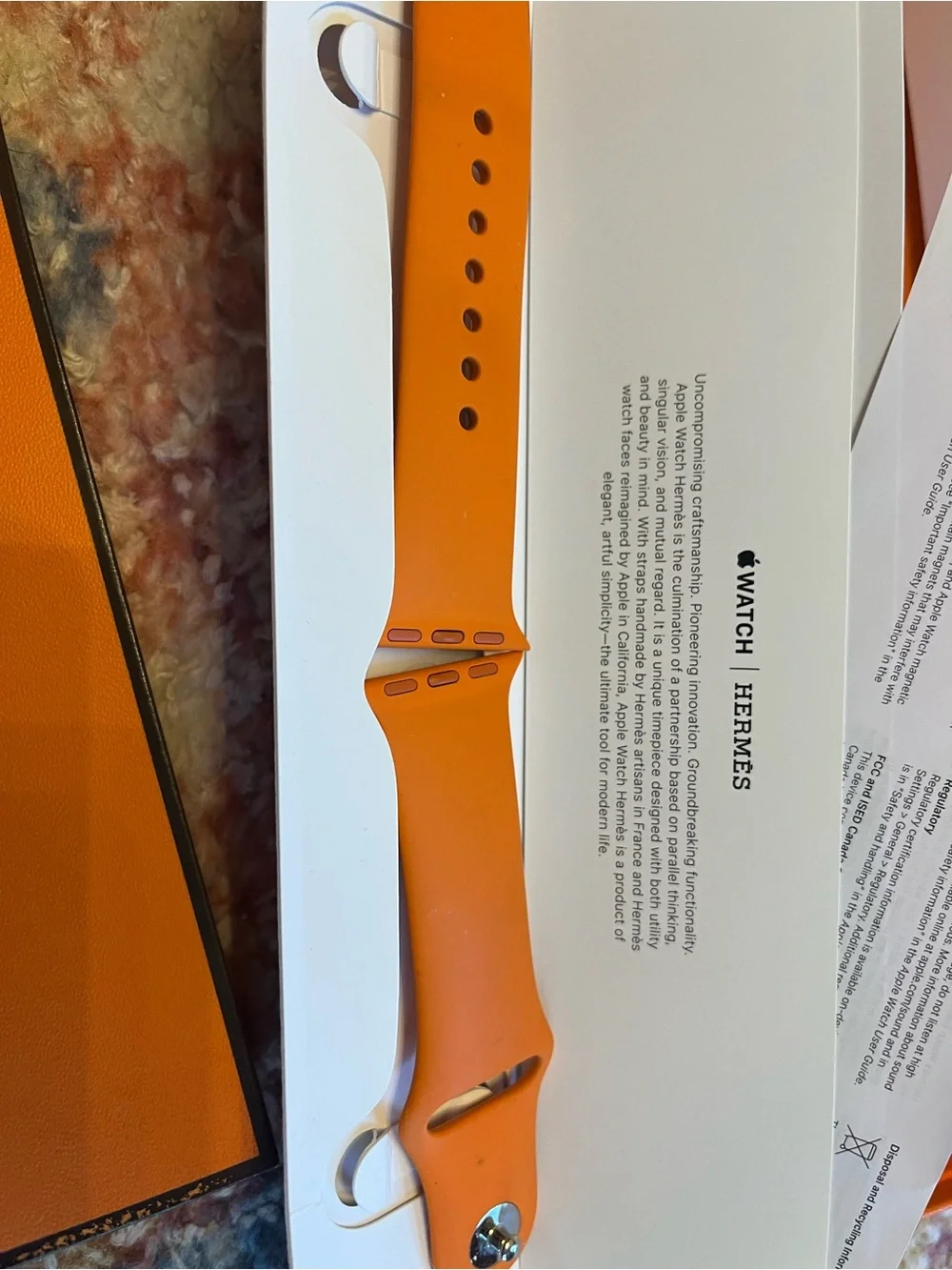 Hermès Series 10 42mm Apple Watch 2 bands with all original packing and receipt